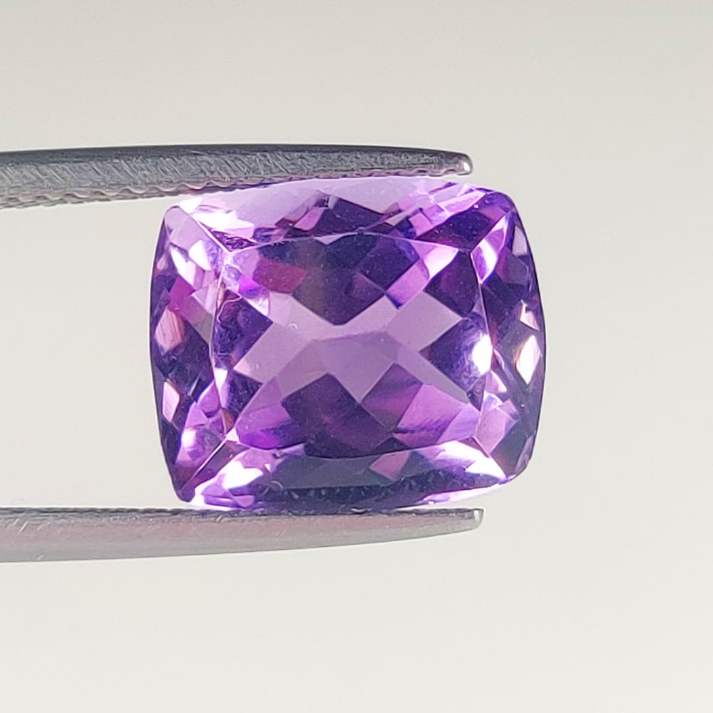 7.32 Ct Natural Purple Amethyst Cushion Cut (1 of 2)