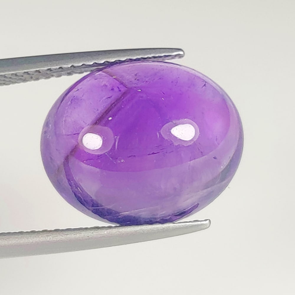 9.68 Ct Natural Purple Amethyst OVal Cab (1 of 2)