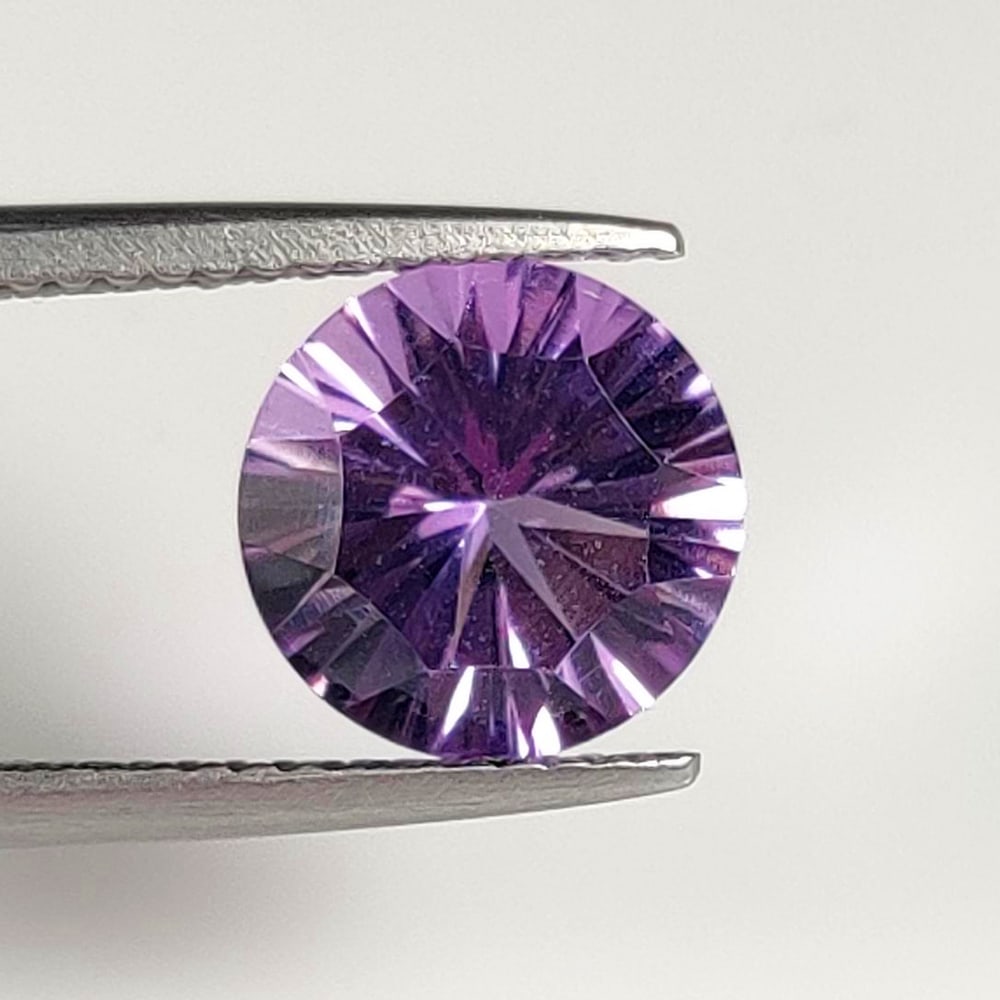 2.33 Ct Natural Purple Amethyst Round Cut (1 of 2)