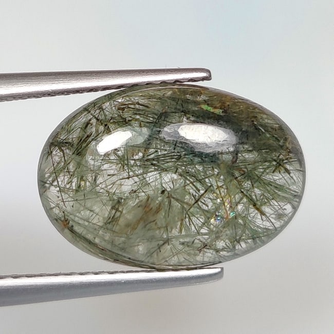 8.13 Ct Natural Rutile Quartz Oval Cab (1 of 2)