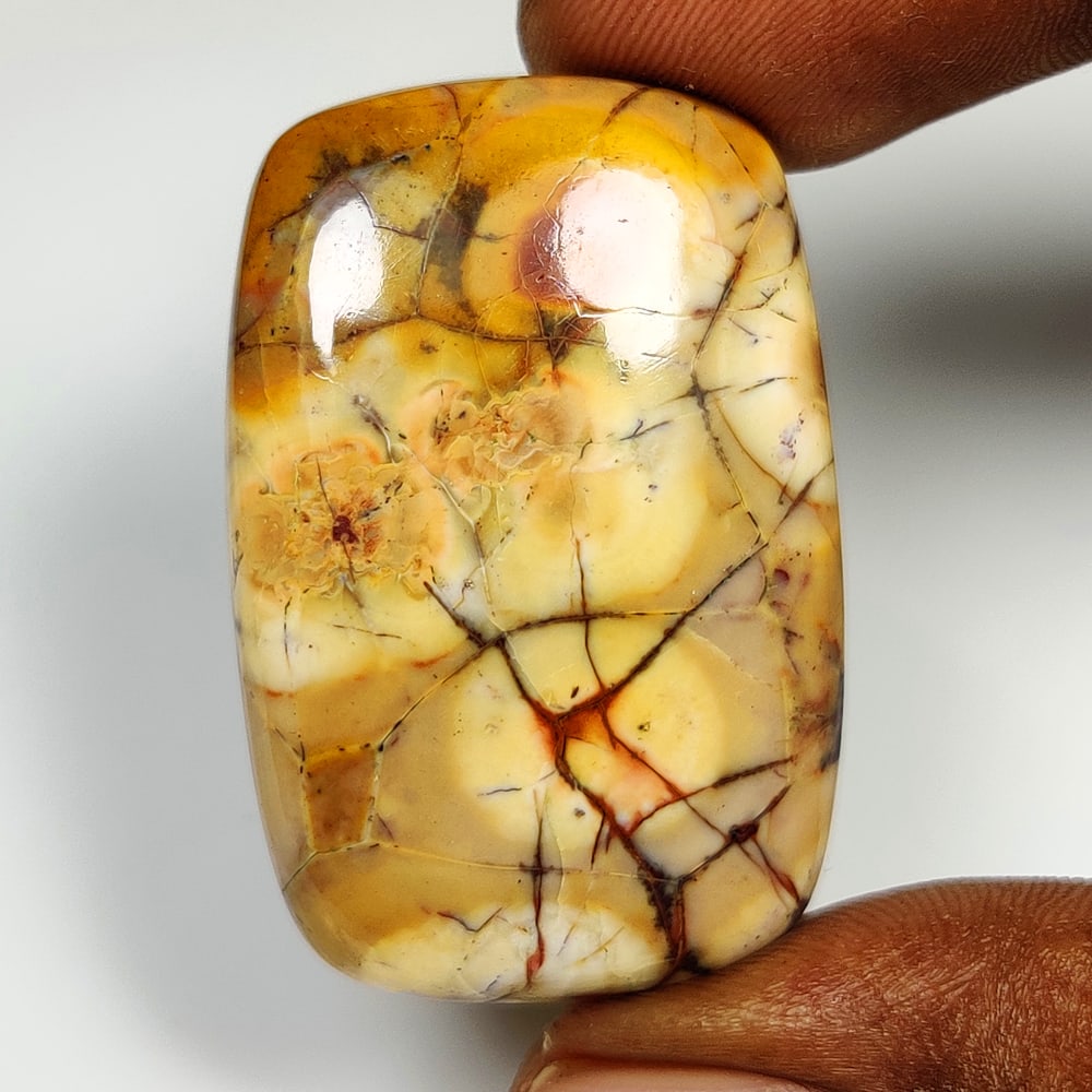 55.58 Ct Natural Bird Eye Jasper Quartz Cushion Cab (1 of 2)