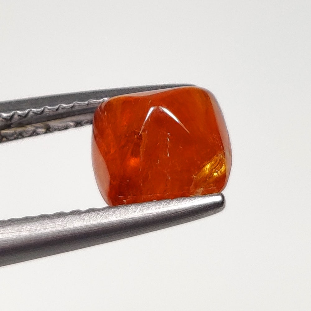 3.29 Ct Natural Orange Spessarite Garnet Sugar Loaf (1 of 2)