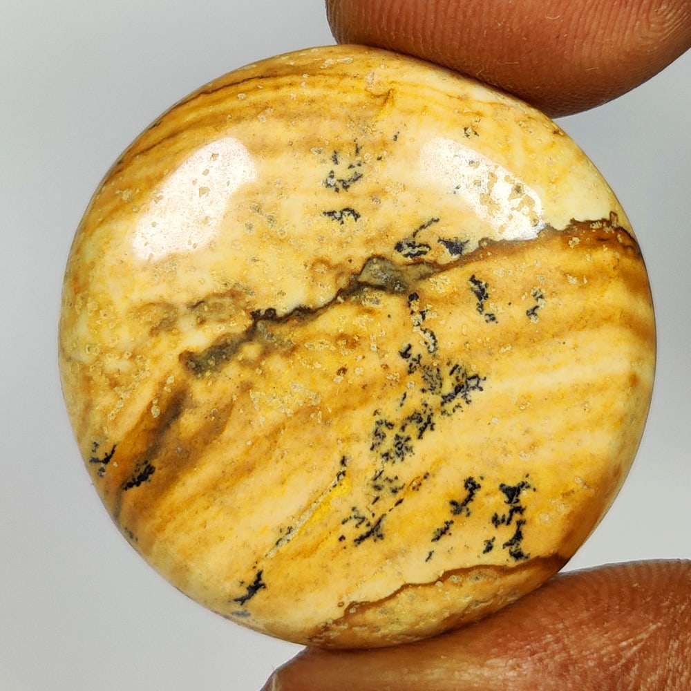 32.50 Ct Natural Jasper Quartz Round Cab (1 of 2)