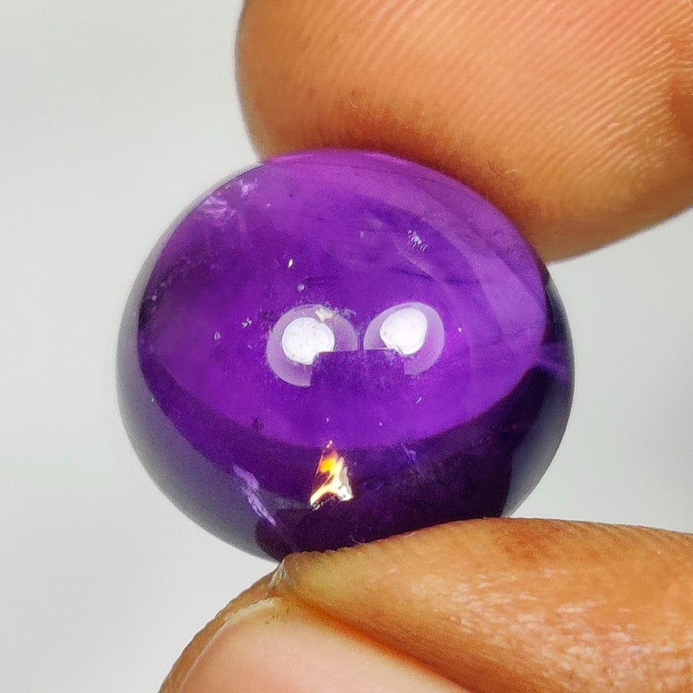 15.50 Ct Natural Purple Amethyst Oval Cab (1 of 2)