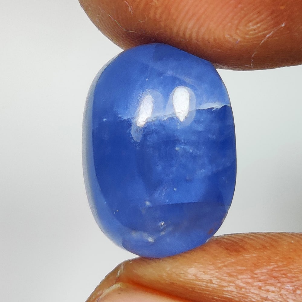 10.45 Ct Natural Blue Sapphire Oval Cab (1 of 2)