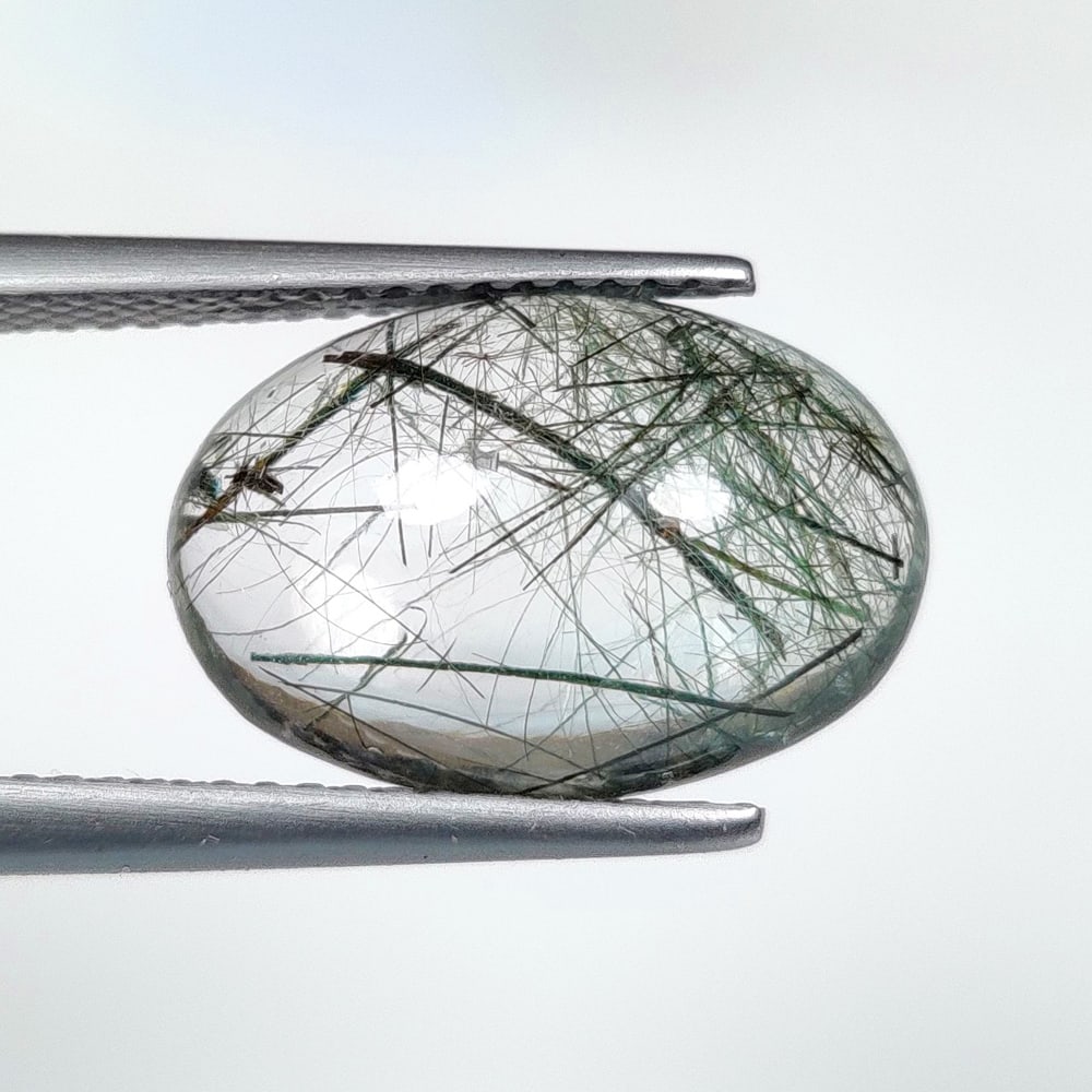 6.44 Ct Natural Rutile Quartz Oval Cab (1 of 2)