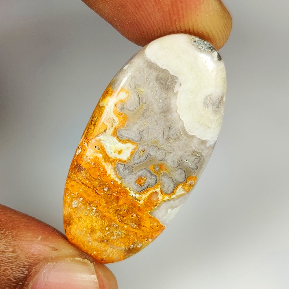 24.03 Ct Natural Bumblebee Jasper Oval Cab (1 of 2)