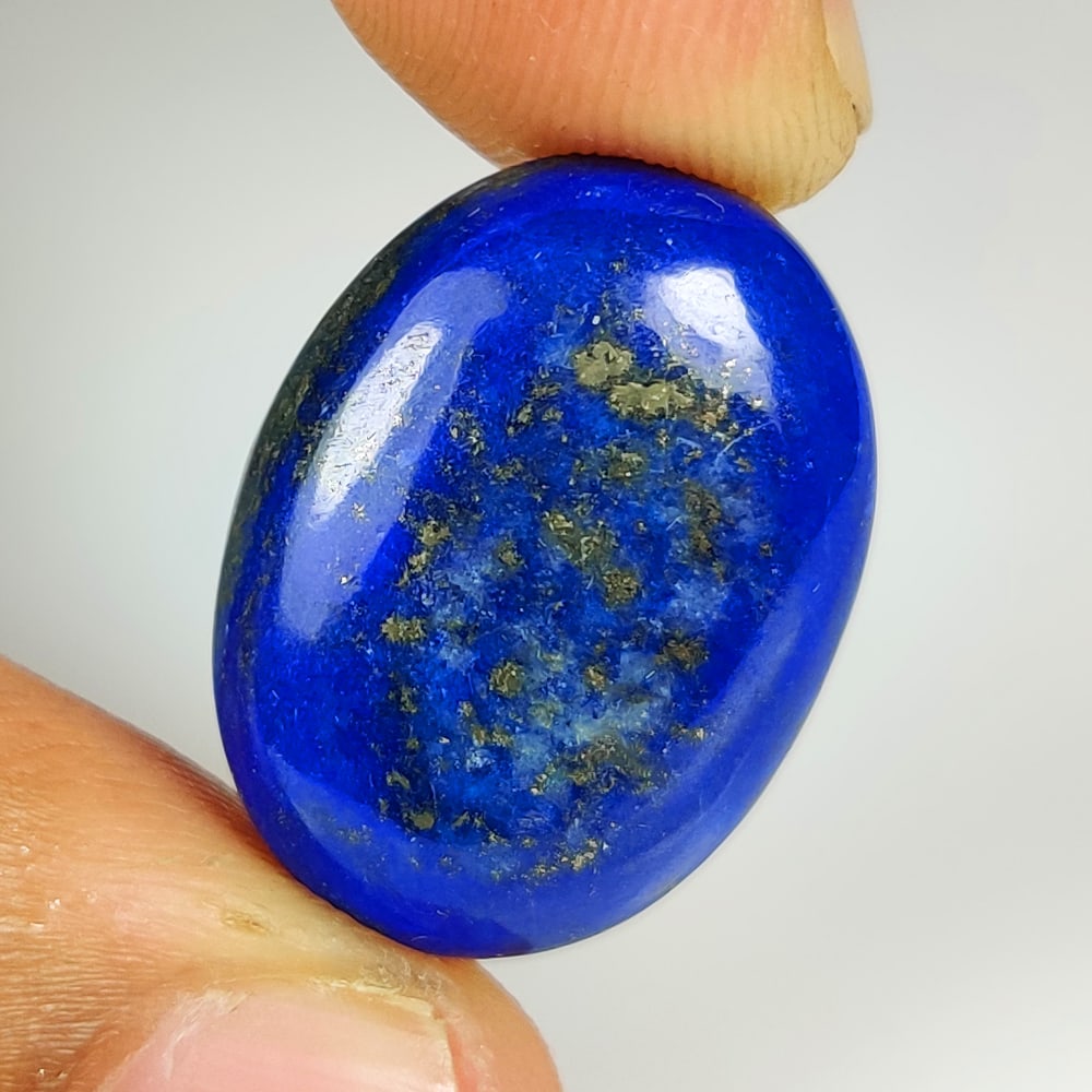 22.11 Ct Natural Blue Lapis Lazuli Oval Cab (1 of 2)