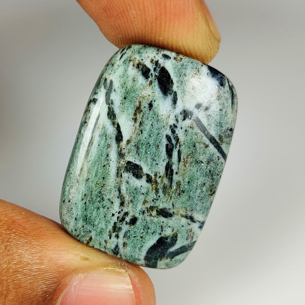 28.68 Ct Natural Hornblende Cushion Cab (1 of 2)