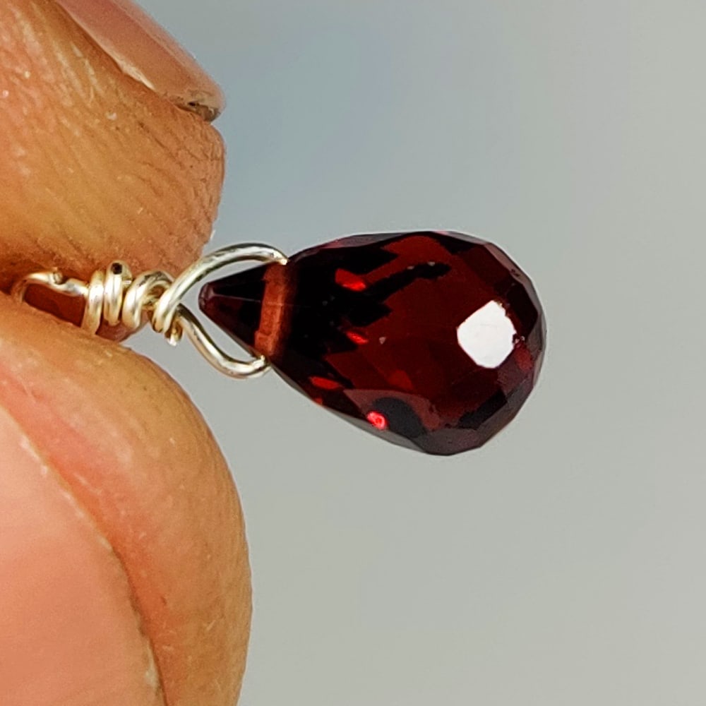 1.62 Ct Natural Almandite Garnet Pear Drop: Weight - 1.62 Ct / Dimensions - 7.80 x 7.80 x 4.80 mm / Shape - Pear Drop / Clarity - VVS / Origin - Nigeria / Treatment - None