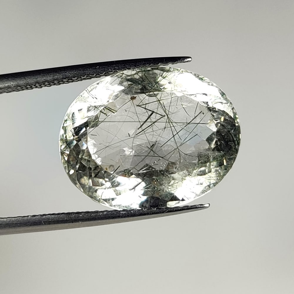 11.90 Ct Natural Rutile Quartz Oval Cut: Weight - 11.90 Ct / Dimensions - 16.80 x 13.20 x 9.10 mm / Shape & Cut - Oval Cut / Transparency - Transaprent / Origin - India / Comments - None