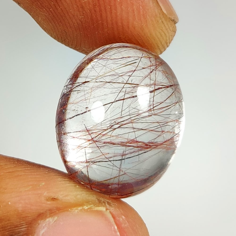 15.80 Ct Natural Rutile Quartz Oval Cab (1 of 2)