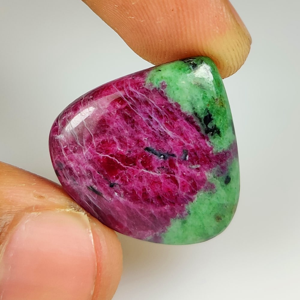 34.06 Ct Natural Ruby-Zoisite Pear Cab (1 of 2)