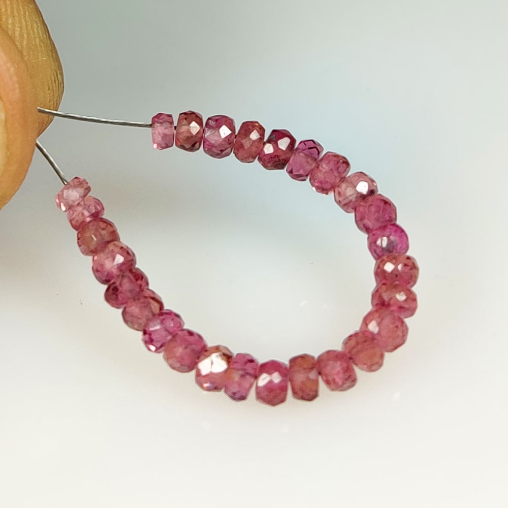 4.38 Ct Natural Pink Tourmaline Drilled Beads (1 of 2)