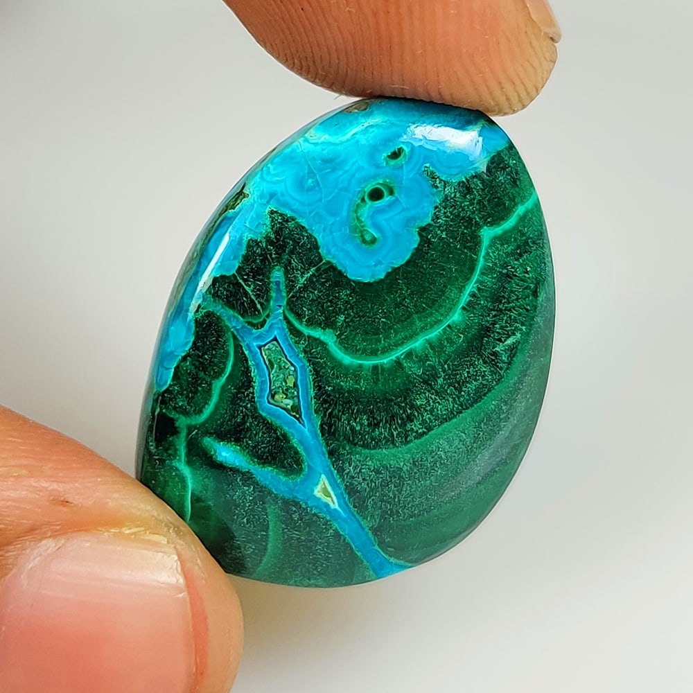 32.46 Ct Natural Azur-Malachite Fancy Cab (1 of 2)