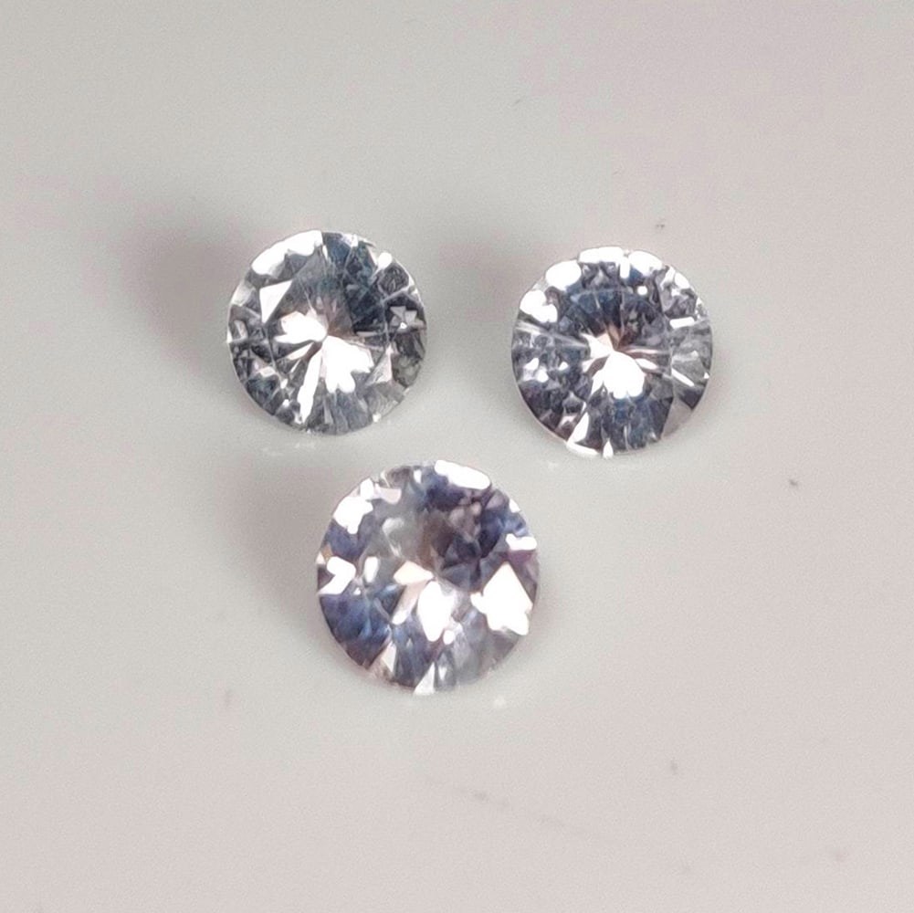 1.50 Ct Natural Sapphire Round Cut Set (1 of 2)