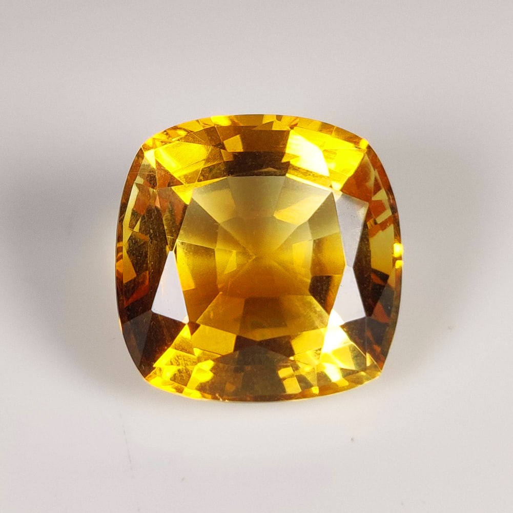 15.80 Ct Natural Yellow Citrine Cushion Cut (1 of 2)