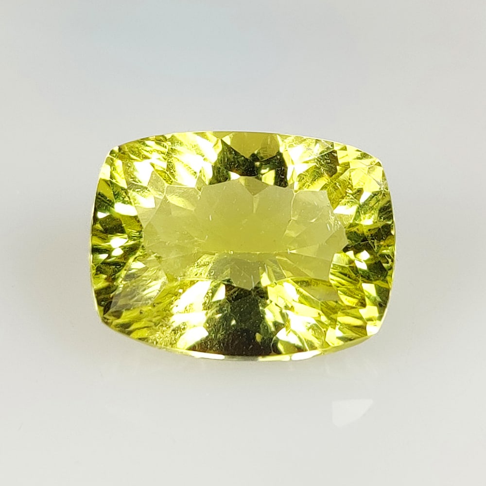 11.42 Ct Natural Lemon Quartz Cushion Cut (1 of 2)