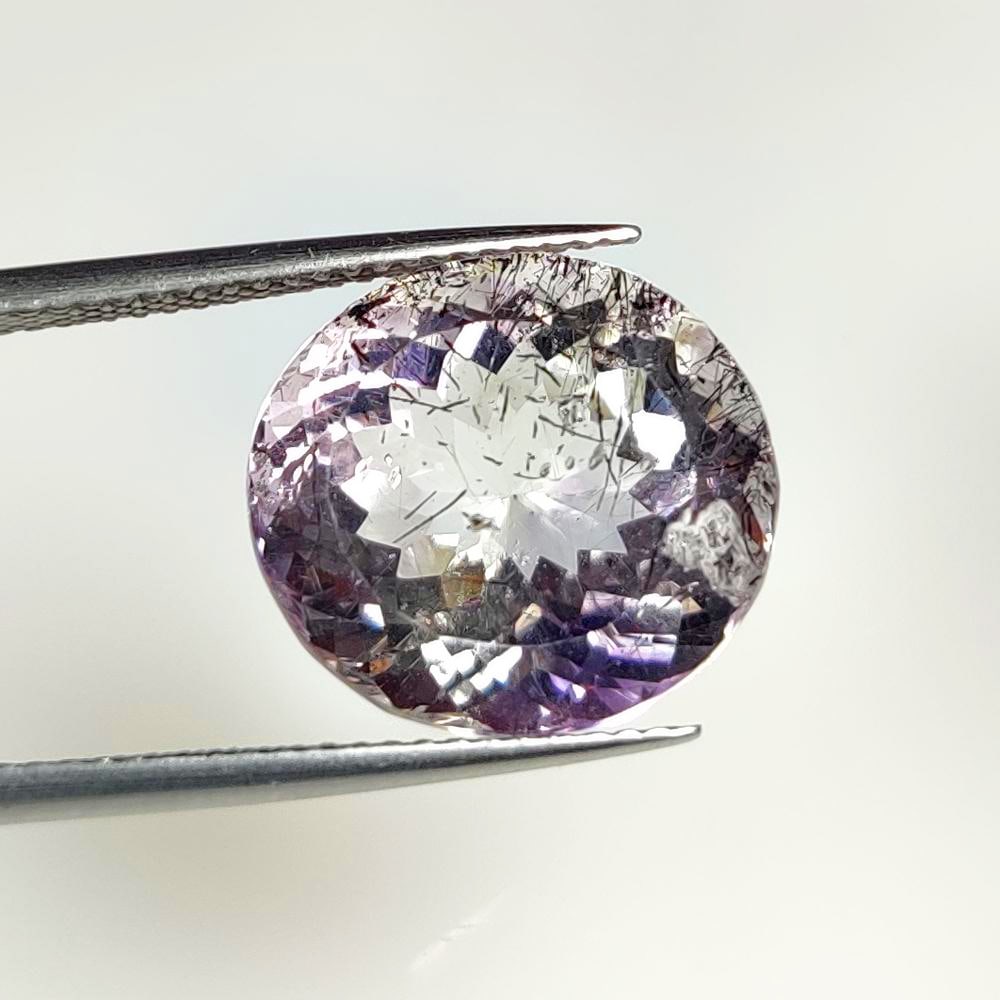 11.86 Ct Natural Rutile Quartz Oval Cut: Weight - 11.86 Ct / Dimensions - 15.00 x 13.70 x 10.30 mm / Shape & Cut - Oval Cut / Transparency - Transaprent / Origin - India / Comments - None