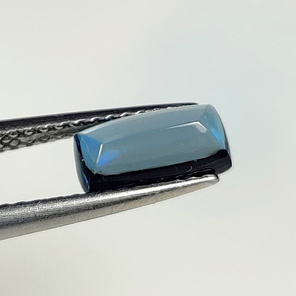 1.43 Ct Natural London Blue Topaz Cushion Sugar Loupe Cab (1 of 2)