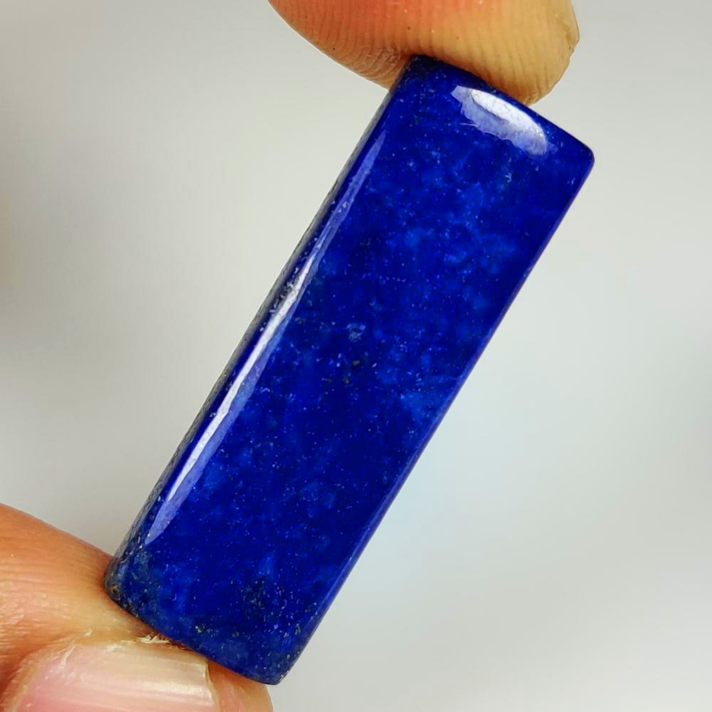 20.88 Ct Natural Blue Lapis Lazuli Rectangle Cab (1 of 2)