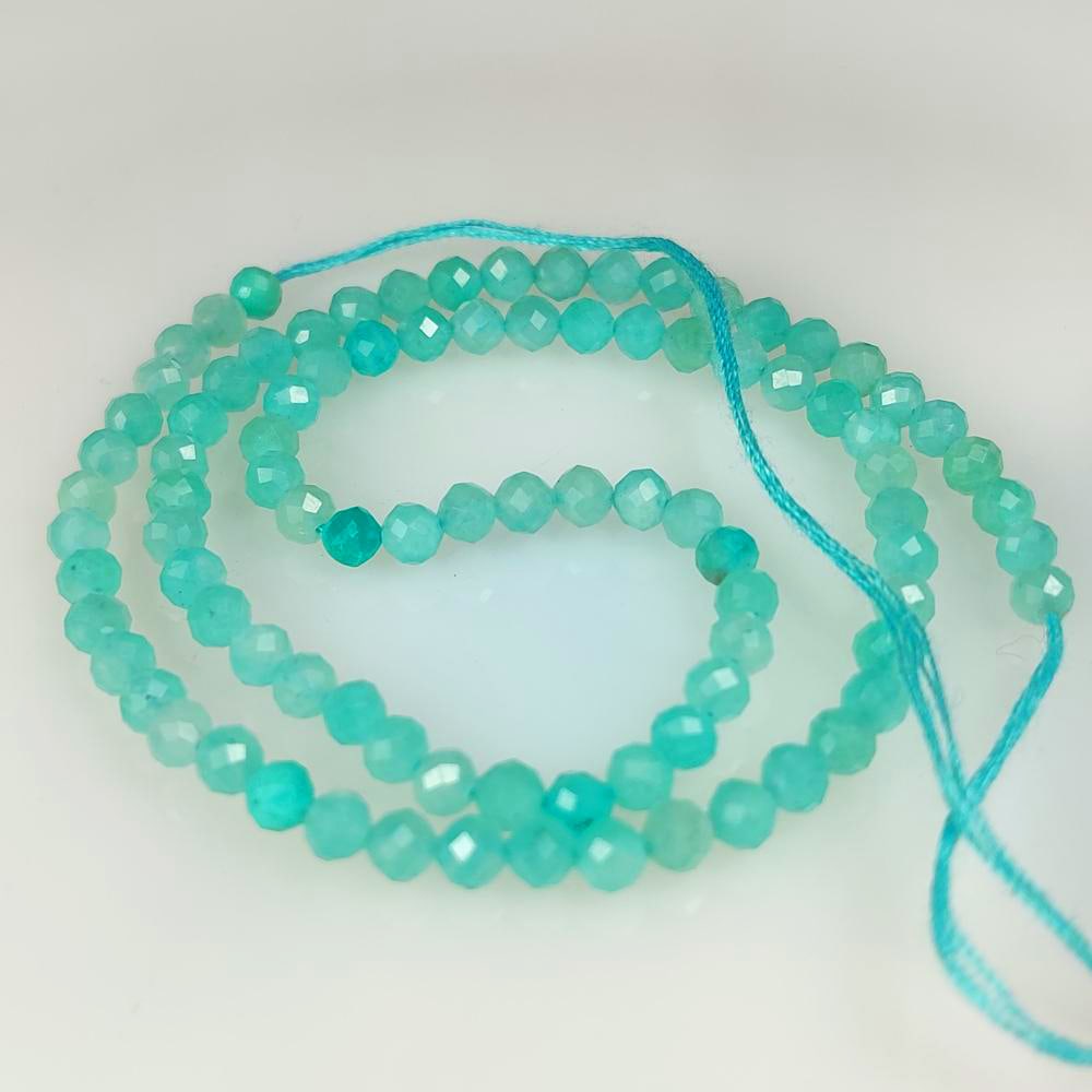 23.47 Ct Natural Amazonite 6" Round Beads (1 of 2)