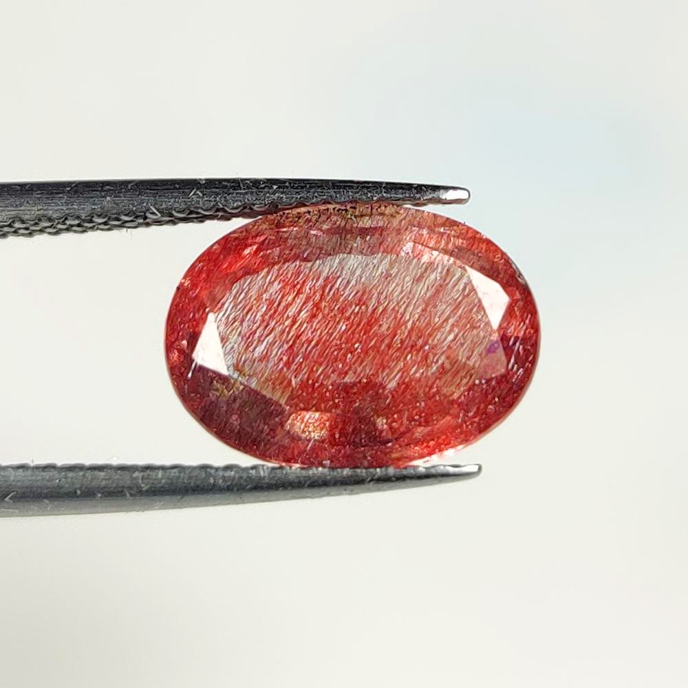 4.06 Ct Natural Rutile Quartz Oval Cut: Weight - 4.06 Ct / Dimensions - 12.00 x 8.50 x 6.50 mm / Shape & Cut - Oval Cut / Transparency - Transparent / Origin - India / Comments - None