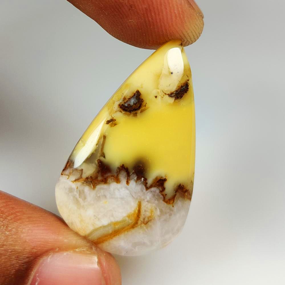26.10 Ct Natural Cobra Jasper Pear Cab (1 of 2)