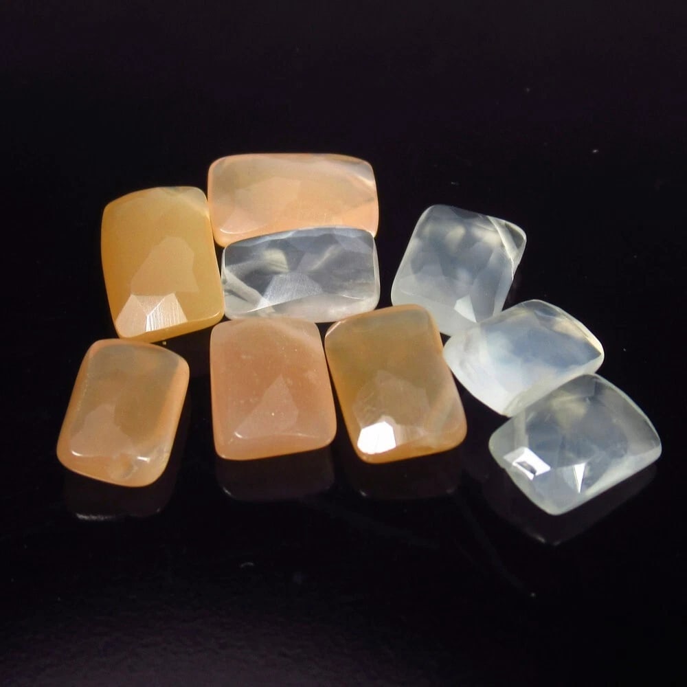 9.70 Ct Natural Moonstone Cushion Cut Beads (1 of 2)