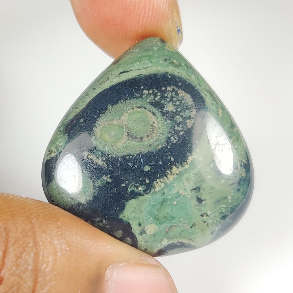 33.13 Ct Natural Jasper Quartz Pear Cab (1 of 2)