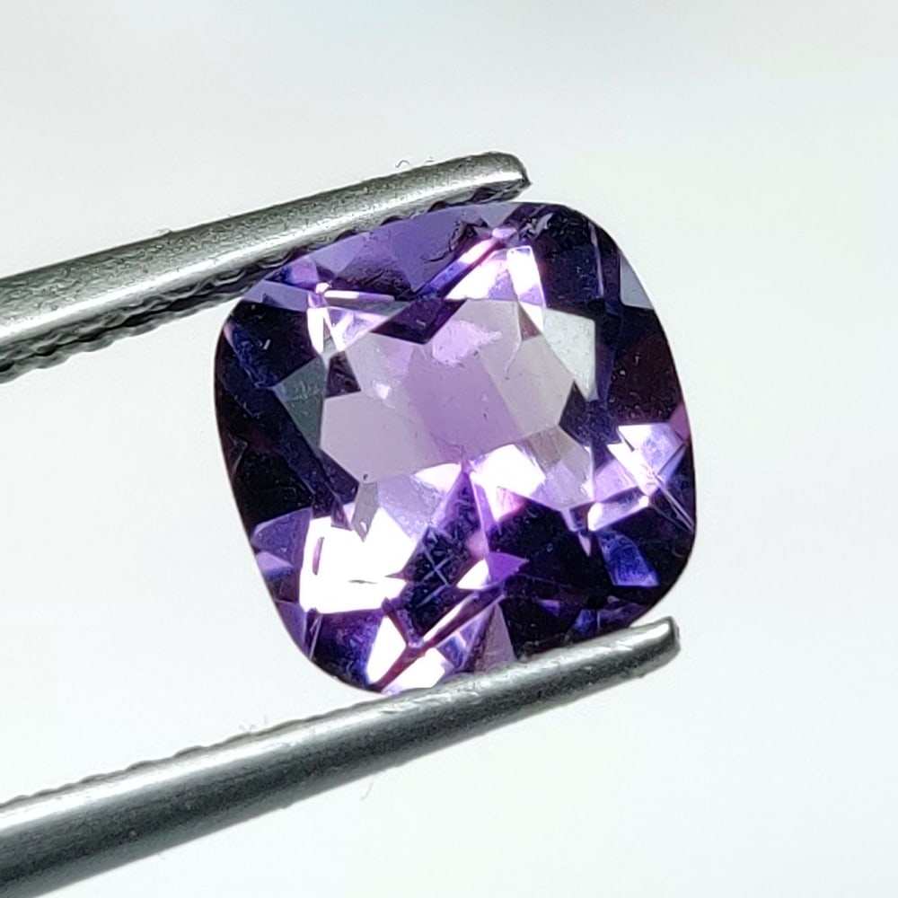 2.17 Ct Natural Top Luster Purple Amethyst Cushion Cut (1 of 2)