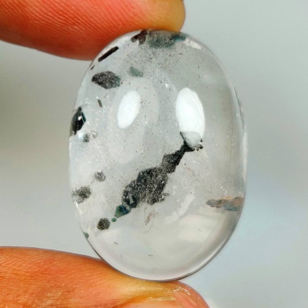 47.84 Ct Natural Rutile Quartz Oval Cab (1 of 2)