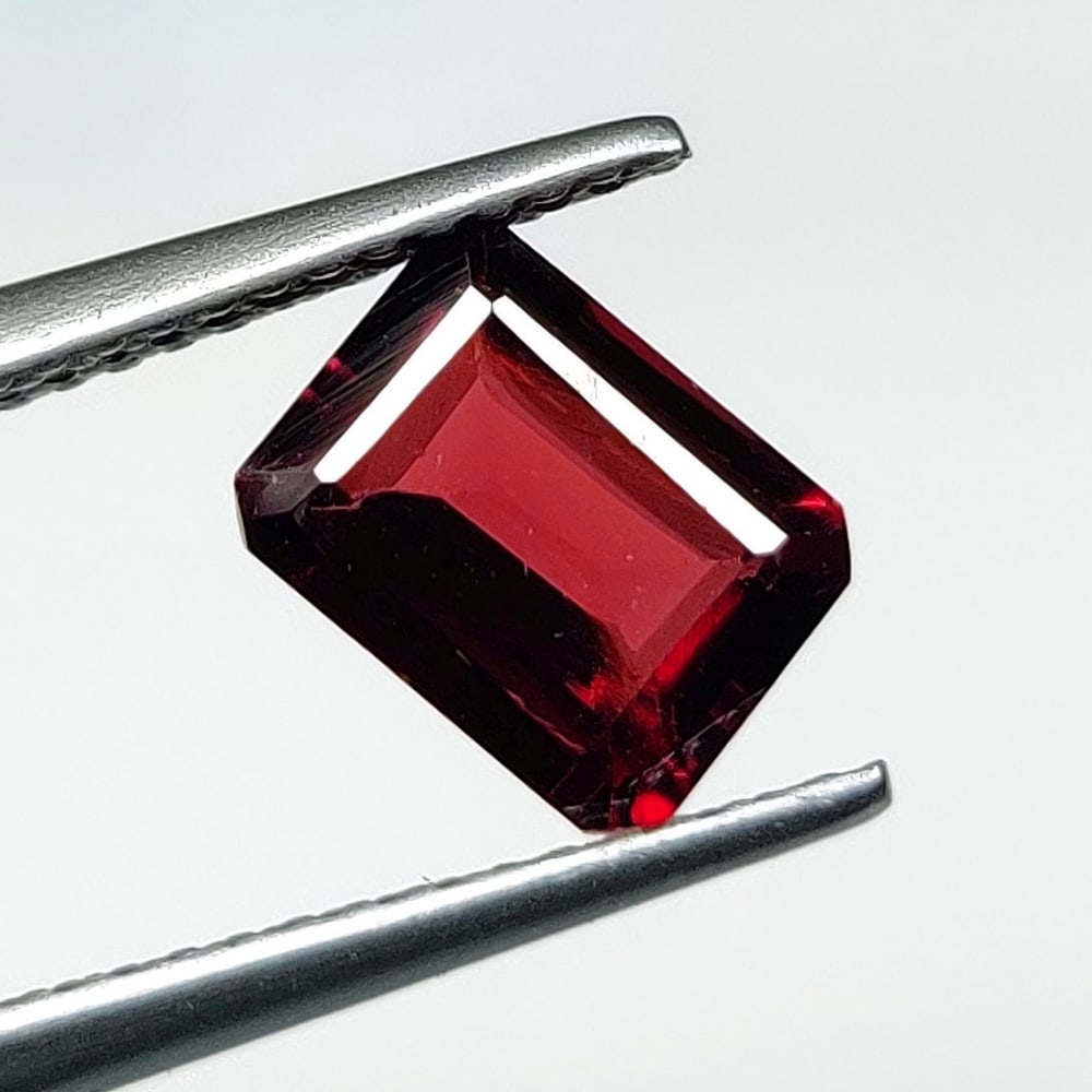 1.87 Ct Natural Almandite Garnet Emerald Cut (1 of 2)