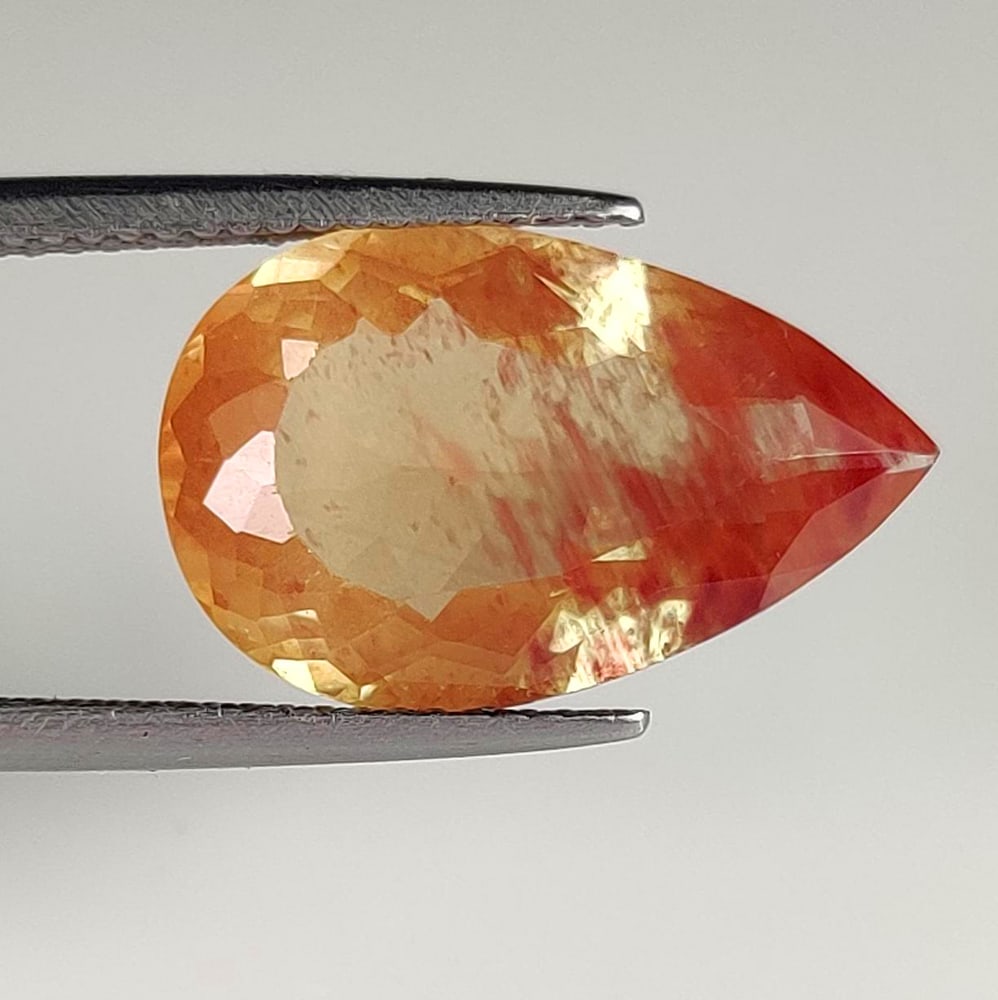 6.61 Ct Natural Andesine Pear Cut (1 of 2)