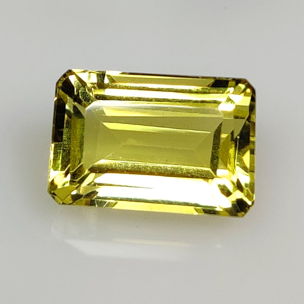 9.12 Ct Natural Lemon Quartz Octagon Cut (1 of 2)