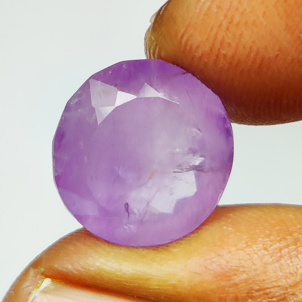 7.97 Ct Natural Rutile Amethyst Quartz Oval Cut: Weight - 7.97 Ct / Size - 13.00 x 12.50 x 8.50 mm / Shape - Oval Cut / Clarity - Transparent / Origin - Norway / Treatment - None