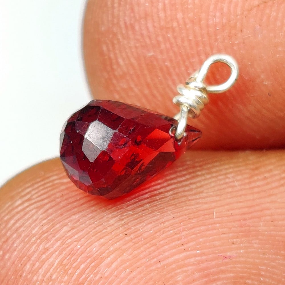 1.47 Ct Natural Almandite Garnet Pear Drop (1 of 2)