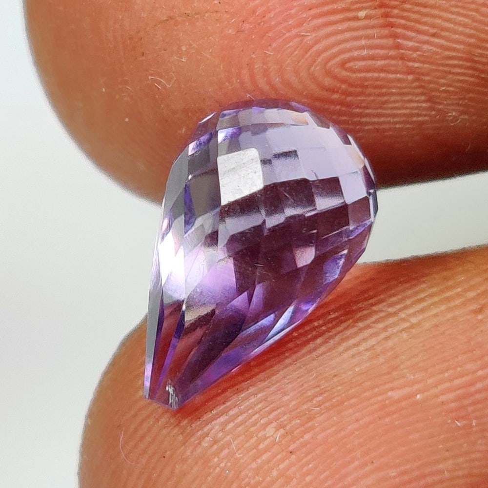 3.18 Ct Natural Purple Amethyst Pear Drop: Weight - 3.18 Ct / Dimensions - 11.20 x 6.90 mm / Shape - Pear Drop / Color - Purple / Clarity - VVS / Origin -Brazil / Treatment - Heated