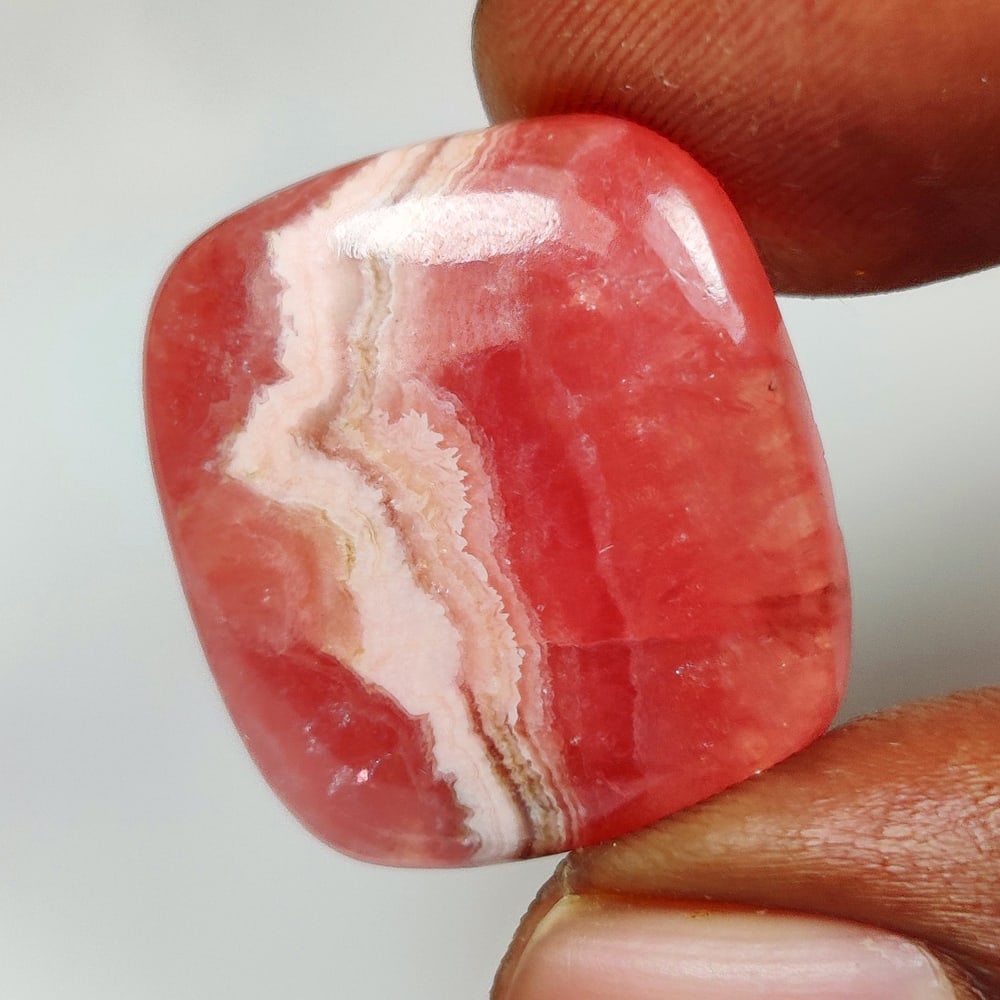 29.13 Ct Natural Pink Rhodochrosite Cushion Cab (1 of 2)