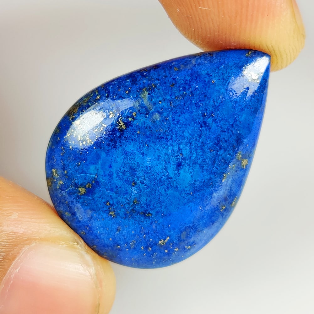 26.62 Ct Natural Blue Lapis Lazuli Pear Cab (1 of 2)