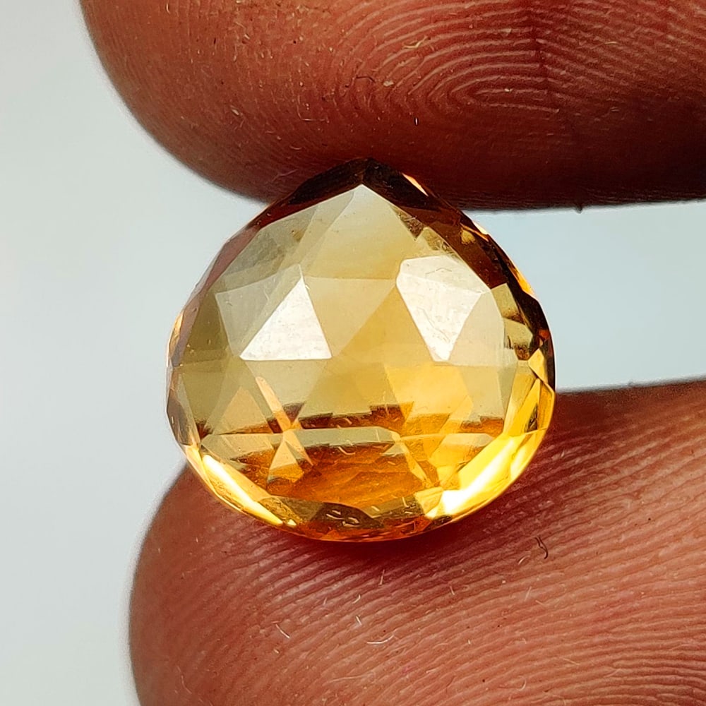 4.91 Ct Natural Yellow Citrine Pear Cut (1 of 2)