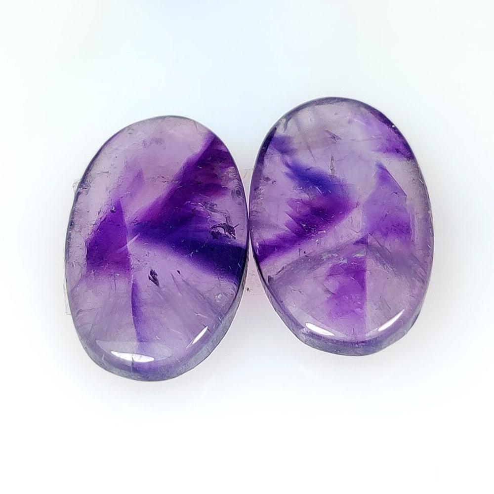 25.27 Ct Natural Purple Amethyst Oval Pair (1 of 2)