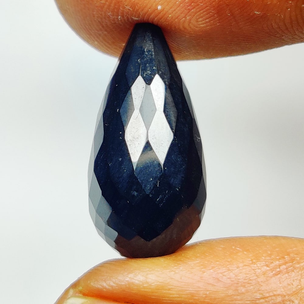 12.58 Ct Natural Black Onyx Pear Drop (1 of 2)