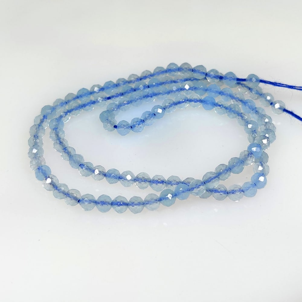 19.75 Ct Natural Blue Lace Agate Round Drilled Beads (1 of 2)