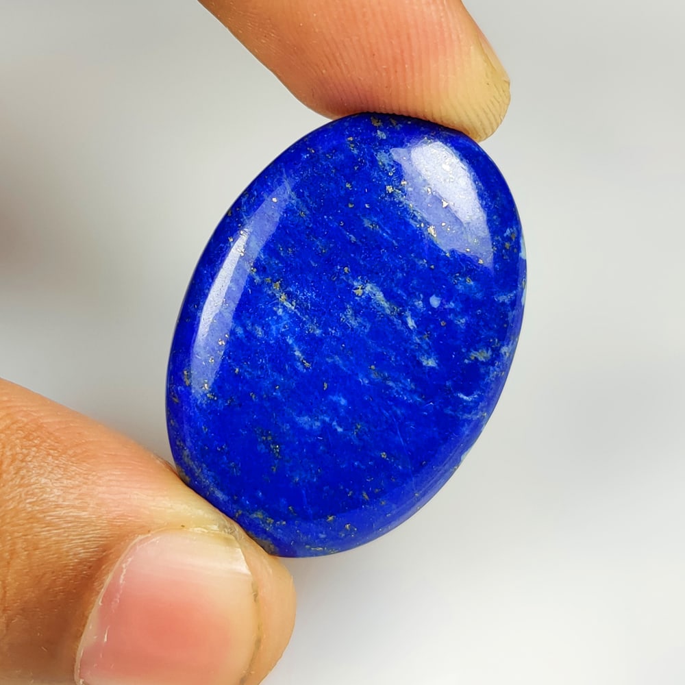 38.94 Ct Natural Blue Lapis Lazuli Oval Cab (1 of 2)