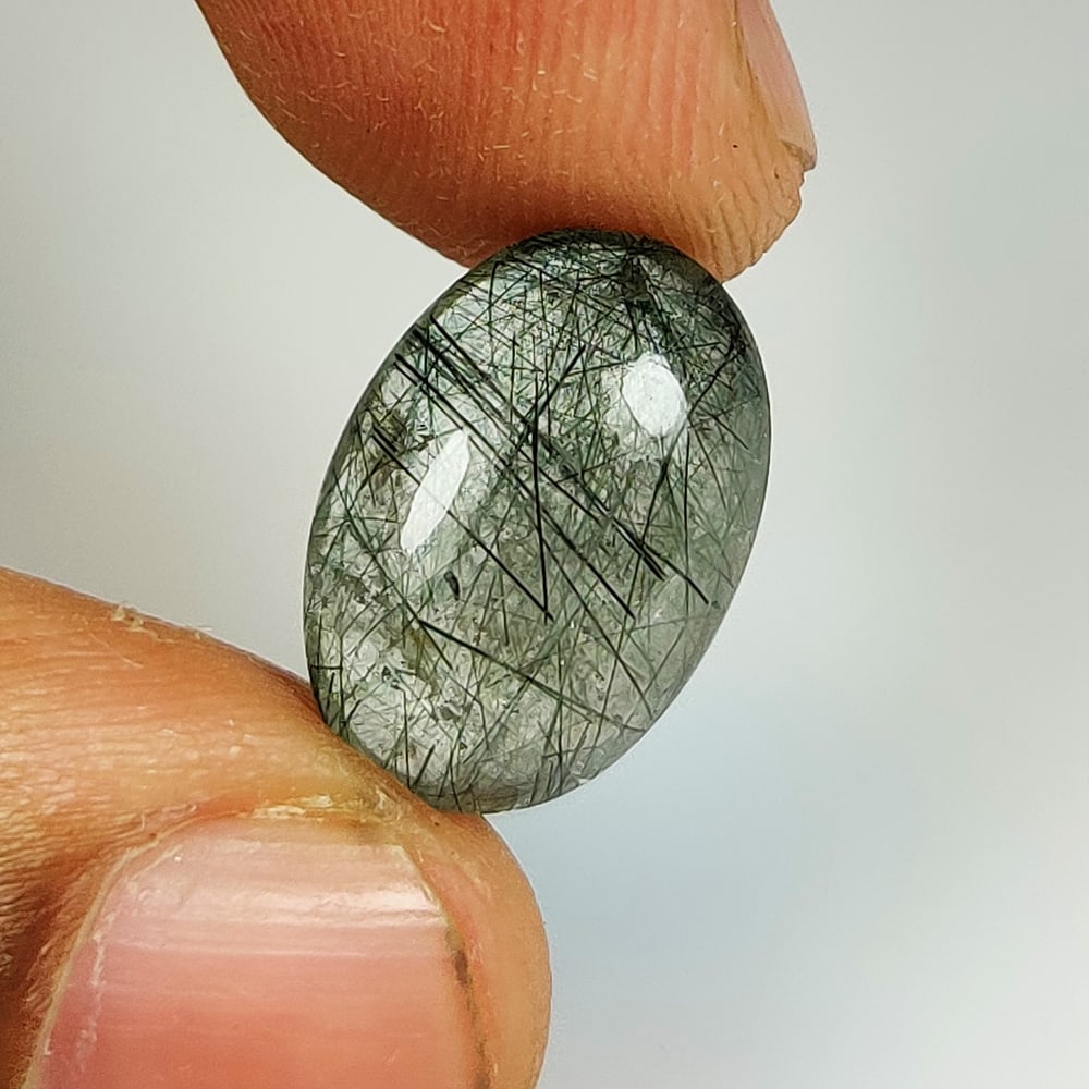 7.19 Ct Natural Rutile Quartz Oval Cab (1 of 2)
