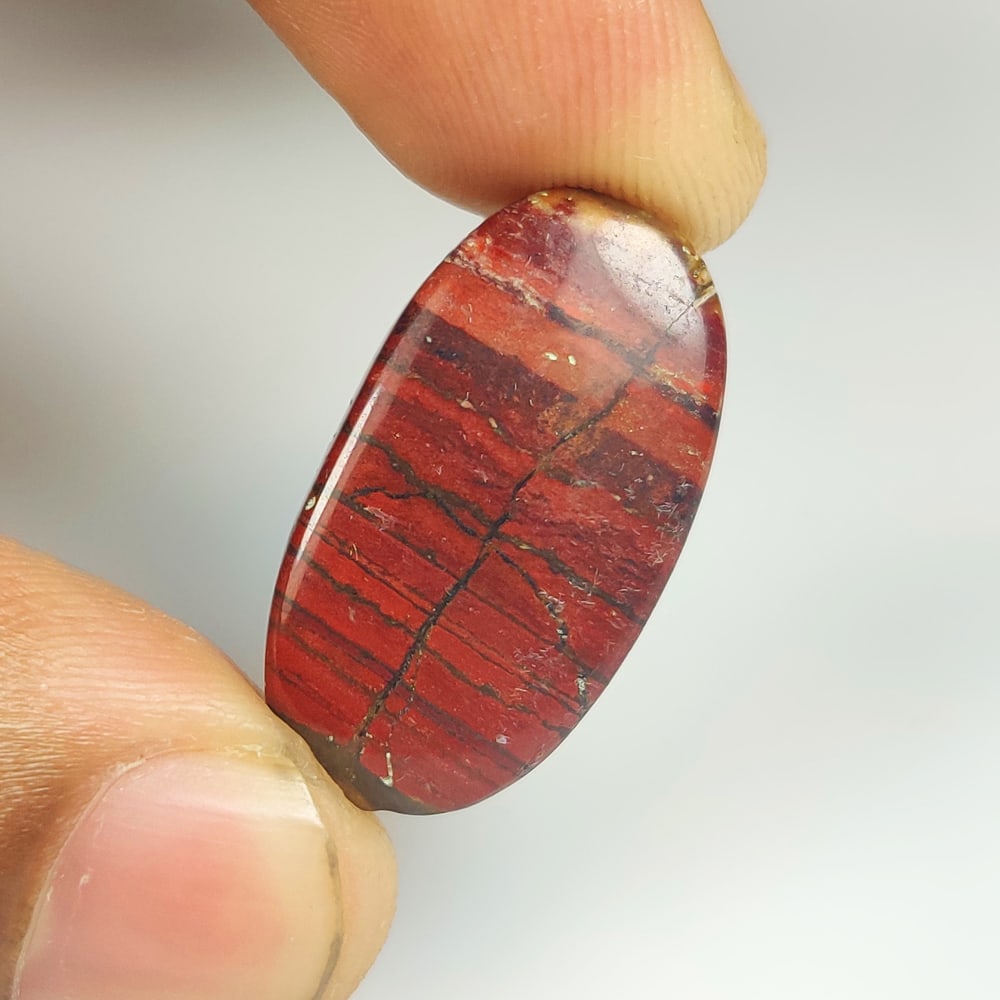 20.60 Ct Natural Mookaite Jasper Quartz OVal Cab (1 of 2)
