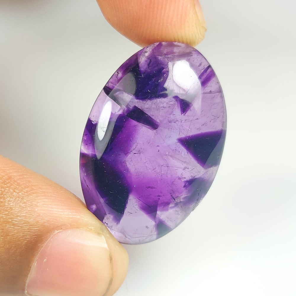 32.86 Ct Natural Star Purple Amethyst Oval Cab (1 of 2)
