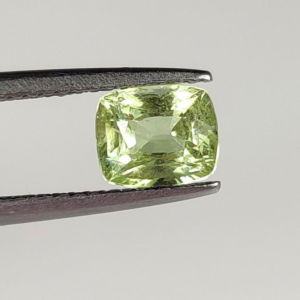1.46 Ct Natural Green Tsavorite Cushion Cut: Weight - 1.46 Ct / Dimensions - 7.00 x 6.00 x 4.30 mm / Top Quality Luster / Excellent Cushion Cut / Origin - Brazil / Comments - None