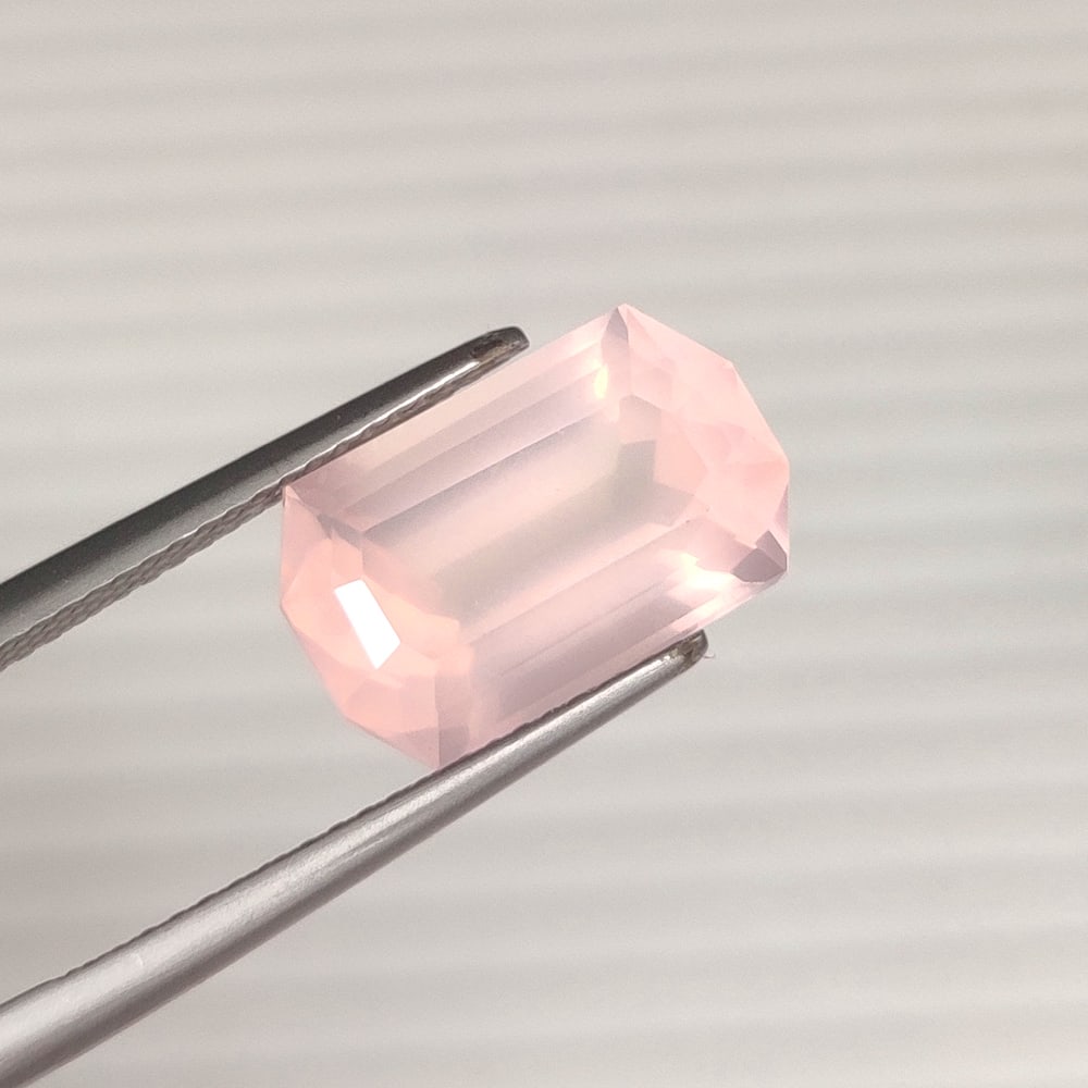 6.07 Ct Natural Rose Quartz Fancy Cut: Weight - 6.07 Ct / Dimensions - 14.00 x 9.00 x 7.30 mm / Top Class Quality / Fancy Cut / Origin - Brazil / Comments - None